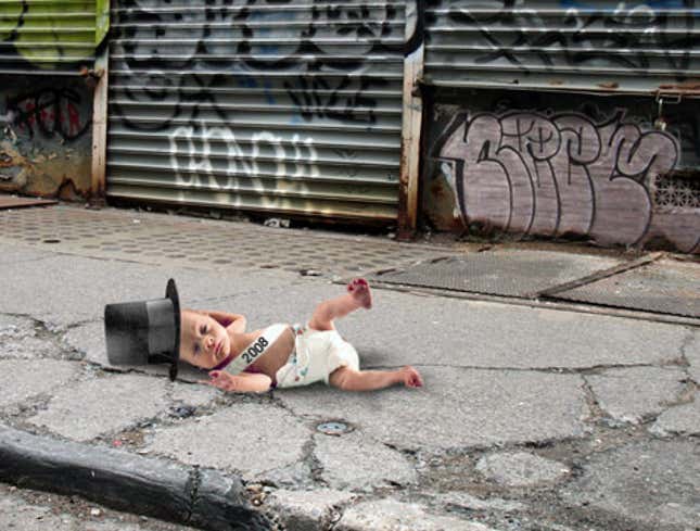 Image for article titled Baby New Year Abandoned In Street