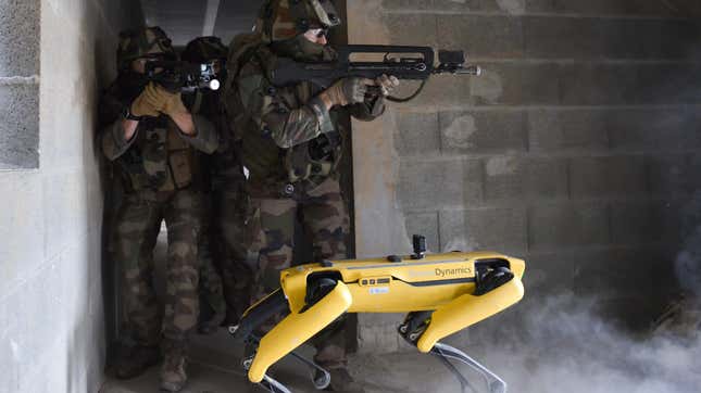 Image for article titled The French Army Is Testing Spot the Robot on the Battlefield