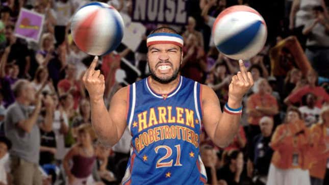 Image for article titled New Harlem Globetrotter Rudy &#39;Rude Dude&#39; Williams Not Working Out
