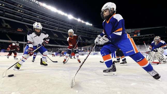 Image for article titled NHL Outdoor Games Inspiring More Kids To Go Outside And Play Hockey At Local NFL Stadiums