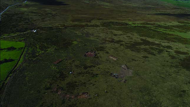 An aerial view of the site.