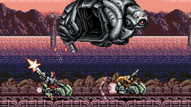 Image for article titled Blazing Chrome Is A Fine Love Letter To 16-Bit Contra