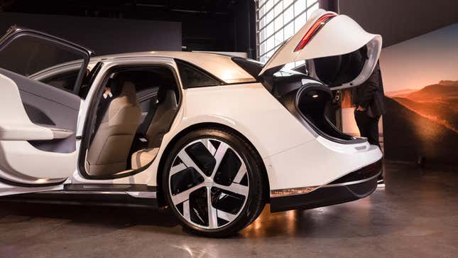 Image for article titled My Favorite Design Detail On The Beautiful Lucid Air EV Almost Didn't Make It To Production