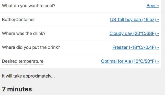 Image for article titled Ask Kate About Beer: Exactly how long do I need to chill this warm beer?