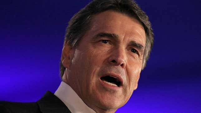 Image for article titled God Urges Rick Perry Not To Run For President