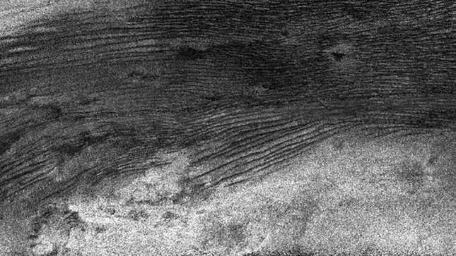 Dunes on Titan’s surface.