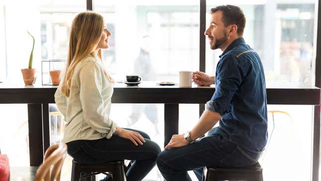 Image for article titled Former Lovers Meet In Coffee Shop For One Last Cliché