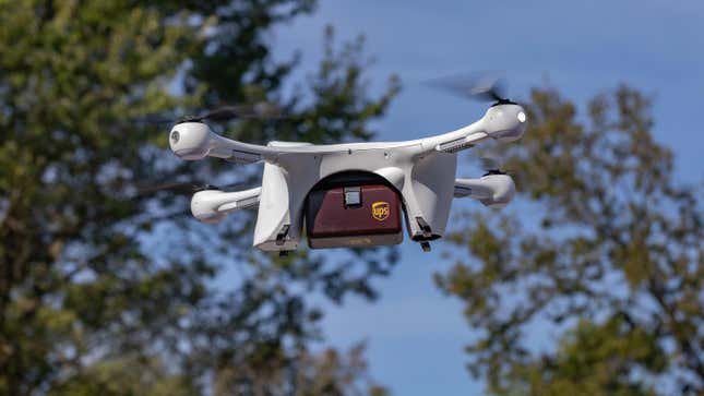 Image for article titled UPS Gets FAA Approval to Run America&#39;s First Drone Delivery Airline