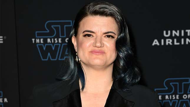 Leslye Headland arrives at the premiere of Disney’s “Star Wars: The Rise Of The Skywalker” on December 16, 2019 in Hollywood, California.