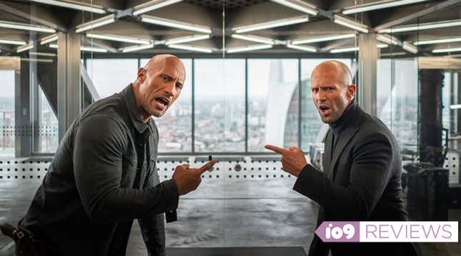 The bickering between Hobbs (Dwayne Johnson) and Shaw (Jason Statham) is basically all of Hobbs &amp; Shaw.