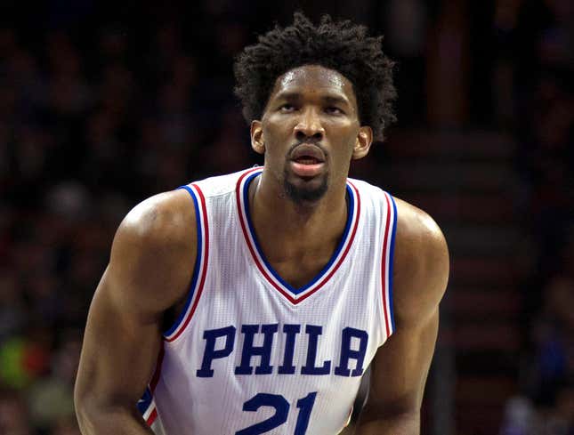 Image for article titled Joel Embiid To Miss Rest Of 3rd Rookie Season With Knee Injury
