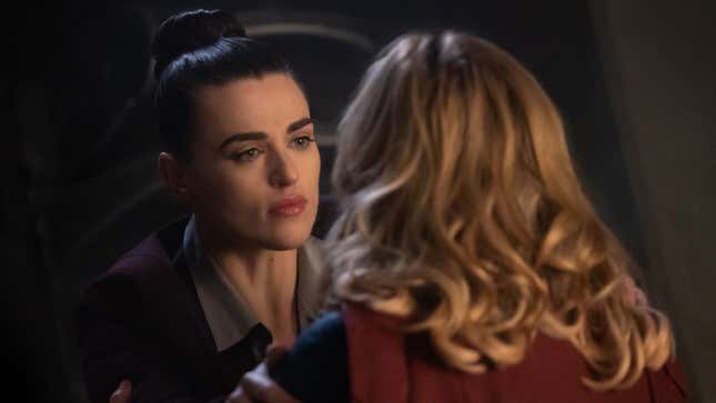 Lena and Kara spent a lot of time looking deeply into each other’s eyes this episode. That’s how you figure out if your best friend is too dependent on you as their moral compass.