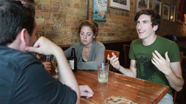 Image for article titled Man Always Taking Good Mood Out On Friends