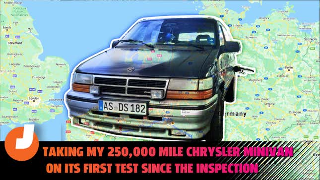 My 250,000-Mile Chrysler Minivan's First Test Since The German Inspection Was A 500-Mile Trek To Belgium