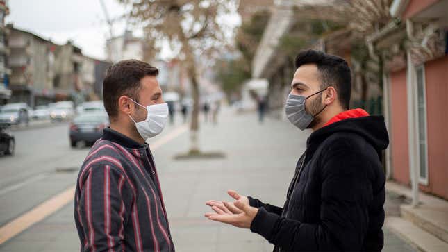 Image for article titled Conversation-Starved Man Finally Treating Bumping Into Coworker As Exquisite Treasure It Truly Is