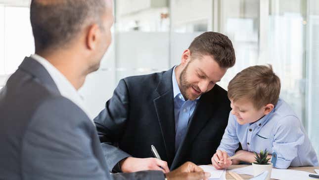 Image for article titled Proud Billionaire Helps Young Son Open First Offshore Bank Account
