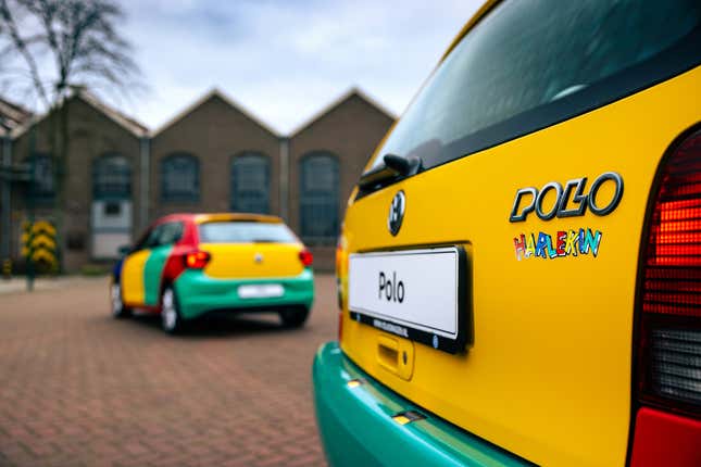 Image for article titled Volkswagen Builds A One-Off Harlequin Polo To Splash Color On A Gray World