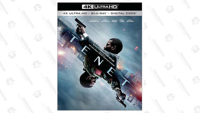 Tenet (Blu-ray/DVD/Digital) | $15 | Amazon
Tenet (4K Blu-ray/BR/Digital) | $20 | Amazon