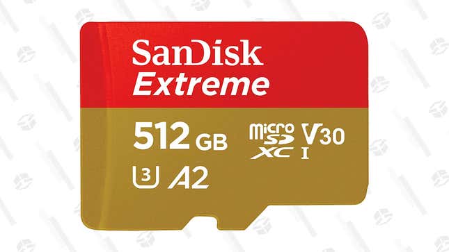 SanDisk 512GB Extreme MicroSDXC UHS-I Memory Card | $110 | Amazon