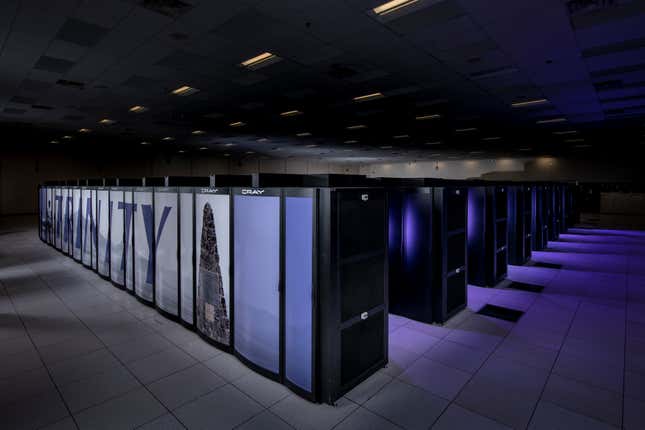 Trinity is the seventh-fastest supercomputer in the world and is located at Los Alamos National Laboratory.