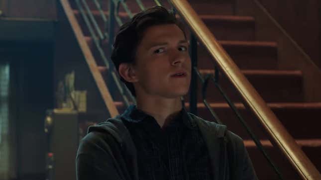 Tom Holland as Peter Parker.