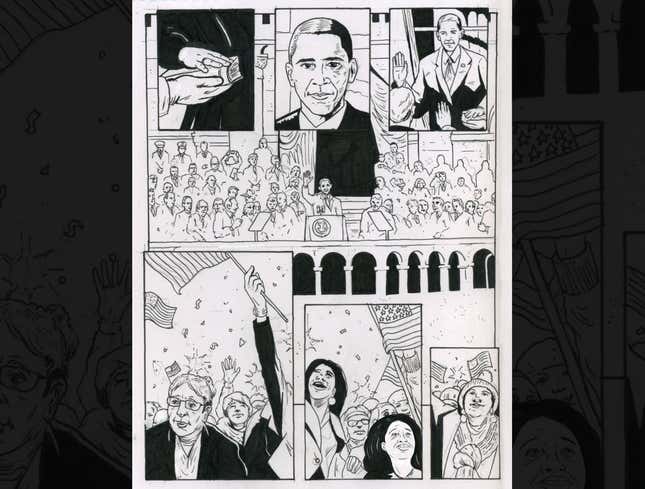 Image for article titled Obama Sends Publisher Collection Of Pages For Presidential Graphic Novel
