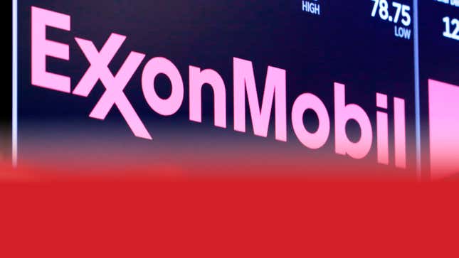 Red ink is rising for Exxon and other Big Oil players.