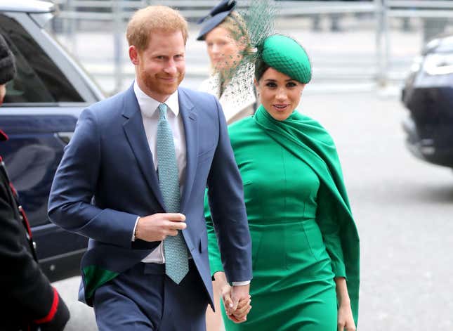 Image for article titled Harry and Meghan Royally Stunt One Last Time
