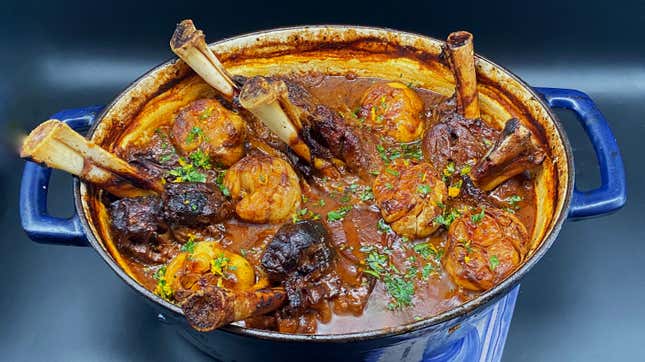 Image for article titled Let us give shanks and braise to this succulent lamb stew