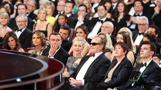 Image for article titled Oscars Attendees Cower In Awe As Disembodied, All-Knowing Voice Proclaims Information About Nominees
