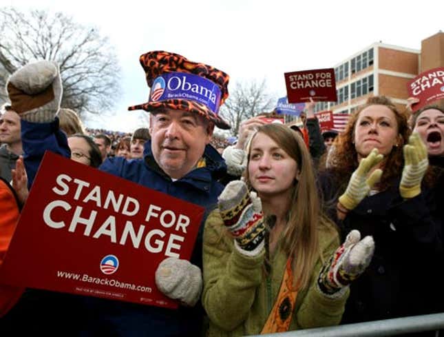 Image for article titled Area Man A Little Too Old To Have Obama Fever