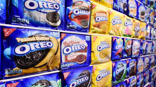 A variety of Oreo flavors