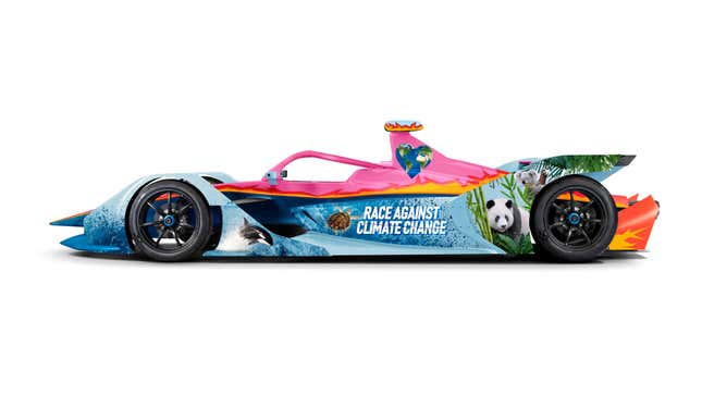 Image for article titled This Formula E Team Has A Totally Awesome Livery Designed By An 11-Year-Old