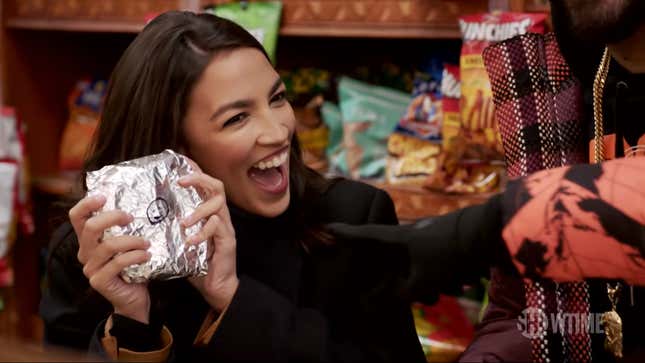 Image for article titled Alexandria Ocasio-Cortez Suspects Washington Would Be Less Hostile With a Decent Bacon, Egg, and Cheese