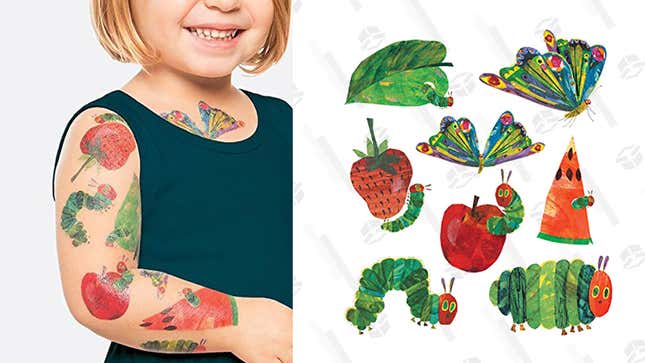 Amazoncom 8 Sheets 96PCS Very Hungry Caterpillar Temporary Tattoos  Birthday Party Decorations Supplies Favors For Kids Gifts Classroom School  Prizes Rewards  Toys  Games