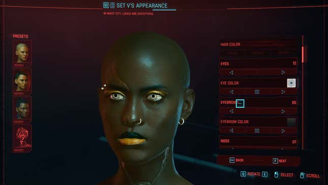 Cyberpunk 2077s Character Creator The Kotaku Review