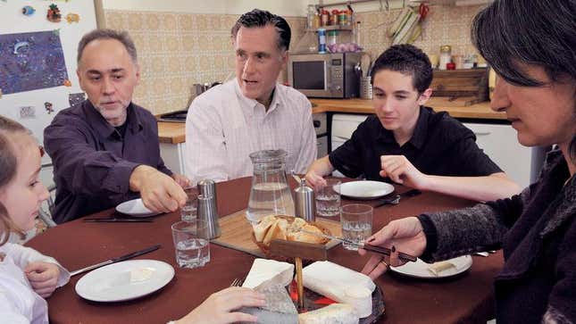 Romney and the Spearing family have become close friends ever since he met them for five seconds on the campaign trail last year. 
