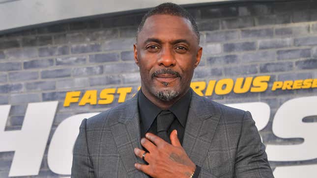 Idris Elba attends the premiere of Universal Pictures’ “Fast &amp; Furious Presents: Hobbs &amp; Shaw” on July 13, 2019 in Hollywood, California.