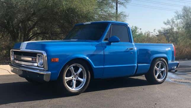 Image for article titled This Epic Chevy C10 Has A Mind-Blowing Surprise Under The Sheet Metal