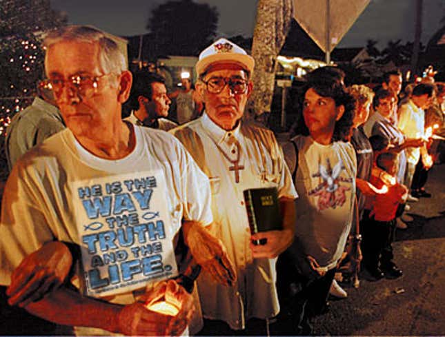 Image for article titled Evangelical Christians Enter 10th Day Of Vigil Outside Your House