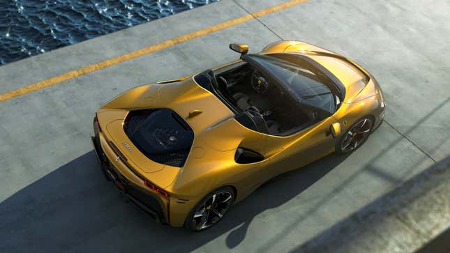 Image for article titled The Ferrari SF90 Spider Makes 986 HP And Can Retract Its Top In 14 Seconds