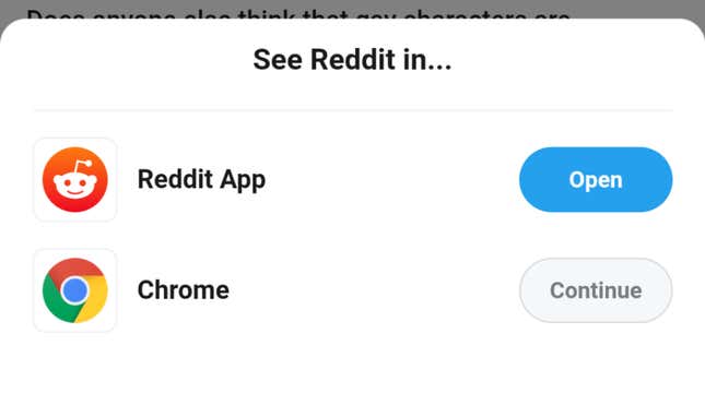 Image for article titled How to Get Rid of Reddit&#39;s Persistent Mobile Popup