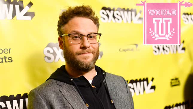 Image for article titled An Innocent Would U About 'Slim Husky Snackwich' Seth Rogen Drives the Jezebel Staff Apart