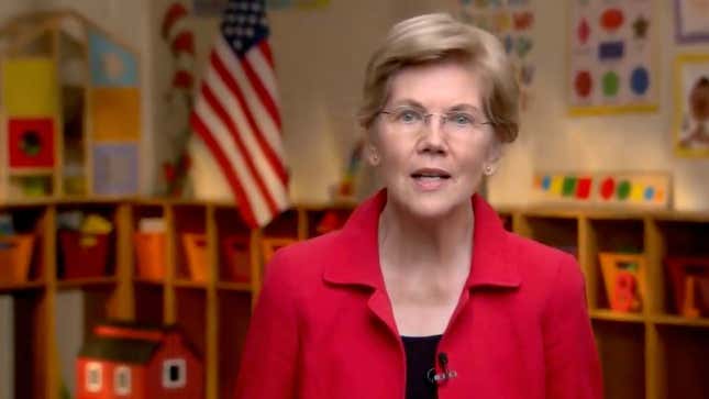 Image for article titled Elizabeth Warren Reminds the DNC That the Childcare Crisis Is Real