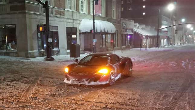 Driving A $265,000 McLaren In Snow Didn't Work Out