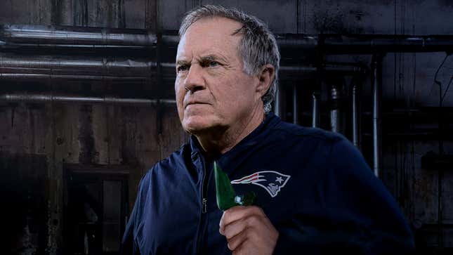 Image for article titled Bill Belichick Locks Covid-Exposed Players In Room With Broken Glass Bottle, Single Dose Of Antibody Cocktail