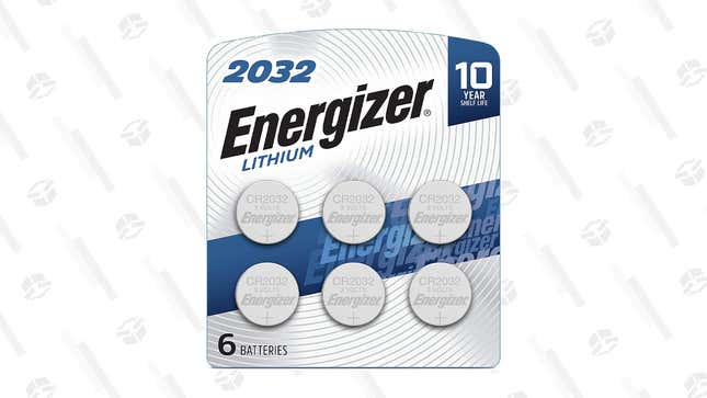 Six Energizer 2032 Lithium Cell Batteries | $5 | Amazon