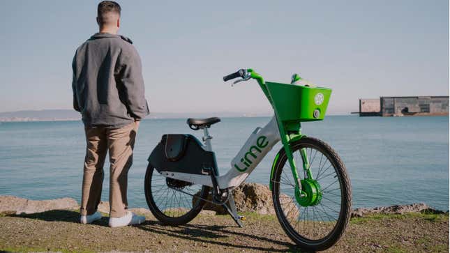 Image for article titled Lime Expands Fleet With New E-Bike That Uses the Same Battery Pack as Its Scooters