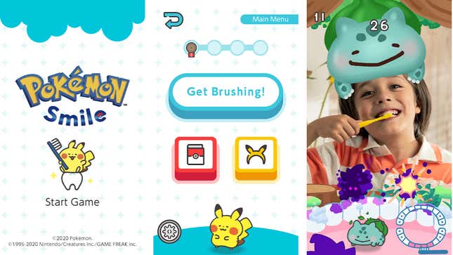 Image for article titled Get Kids to Brush Their Teeth With the Pokémon Smile App