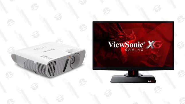 ViewSonic XG2530 25 Inch 1080p 240Hz 1ms Gaming Monitor | $280 | Amazon
ViewSonic PJD7828HDL 3200 Lumens Full HD 1080p Shorter Throw Home Theater Projector | $450 | Amazon
